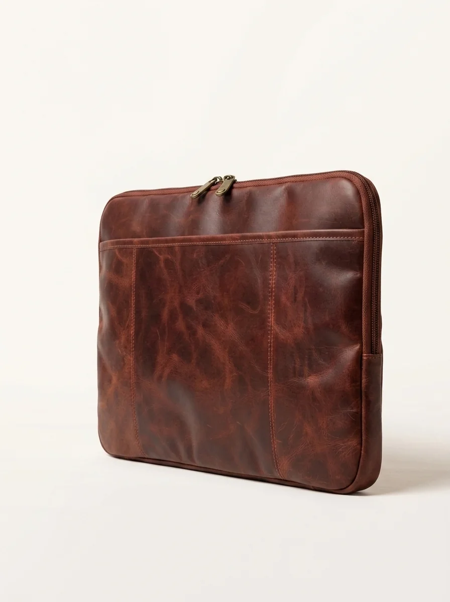 MORAES Laptop Sleeve — closed, 3/4